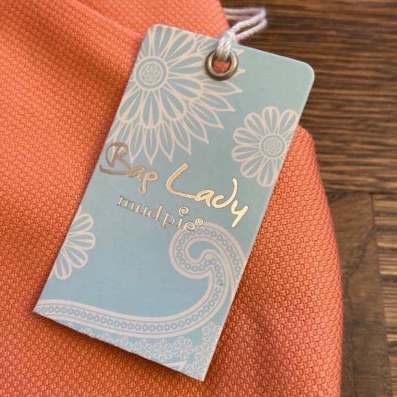 MUDPIE NWT Peach Clutch - Picture 3 of 9